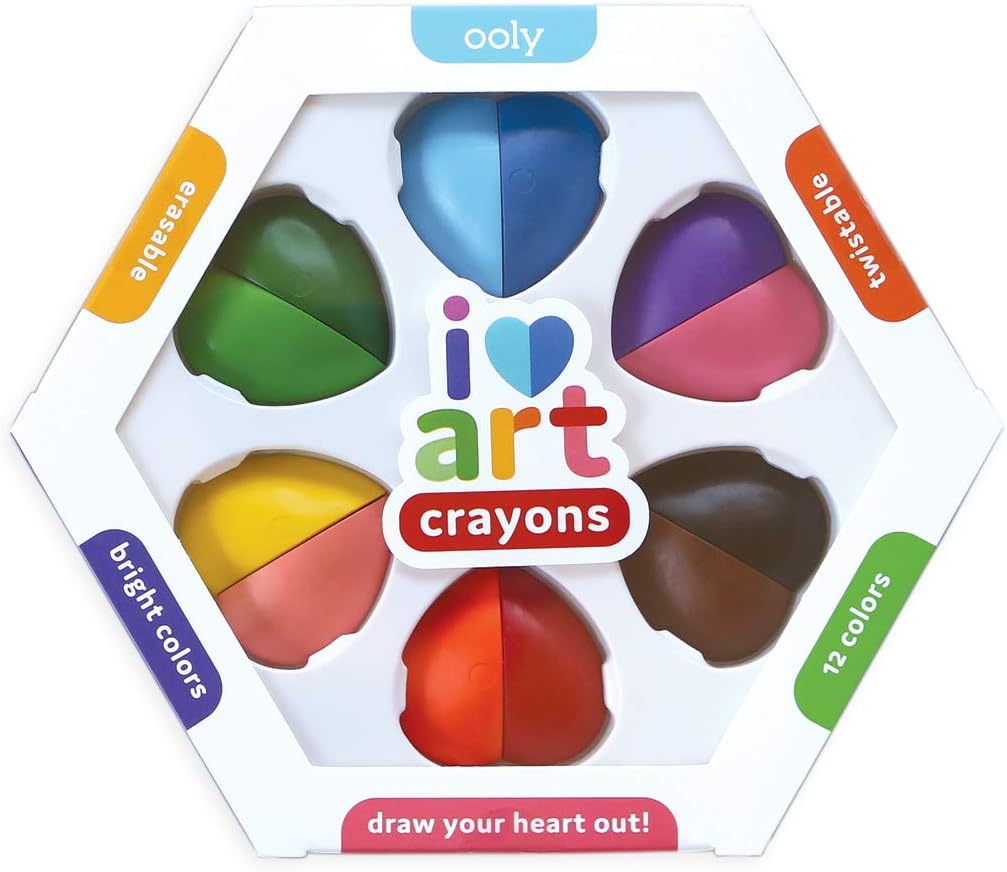 i heart art crayons from ooly