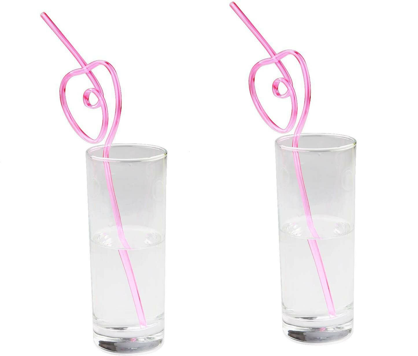 heart-shaped party straws